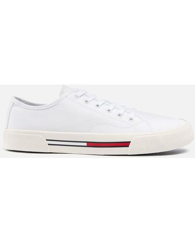 Tommy Hilfiger Low Top Canvas Sneakers - White