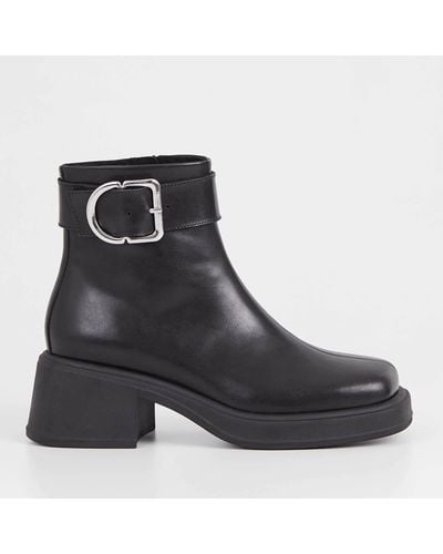 Vagabond Shoemakers Dorah Leather Heeled Boots - Black