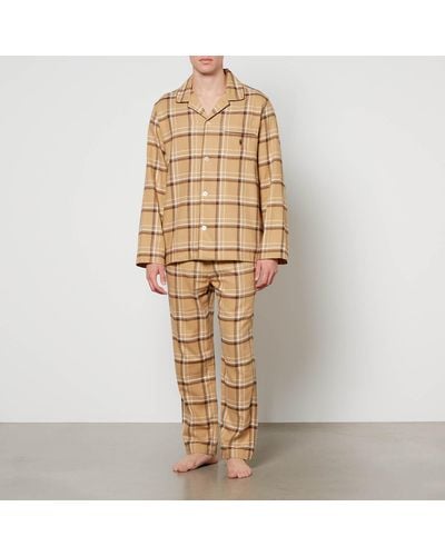 Polo Ralph Lauren Brushed-Cotton Shirt and Trousers Pyjama Set - Natur