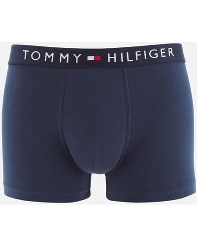 Tommy Hilfiger Logo Trunks - Blue