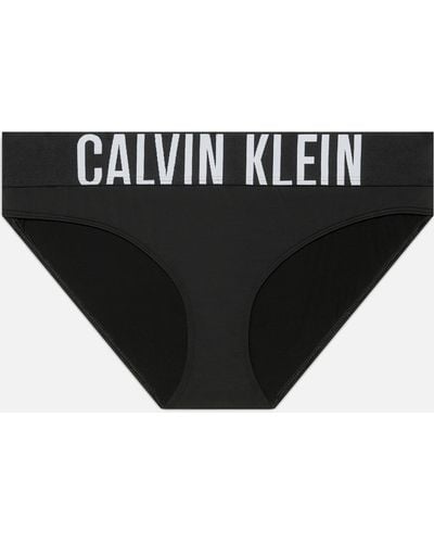 Calvin Klein Intense Power Logo-print Stretch-jersey Briefs - Black