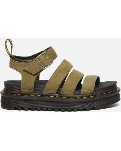 Dr. Martens Blaire Leather Strappy Sandals - Brown