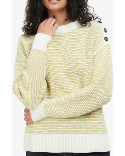 Barbour Saunton Wool-blend Sweater - Yellow