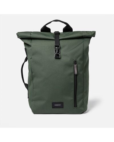 Sandqvist Dante Vegan Canvas Backpack - Green