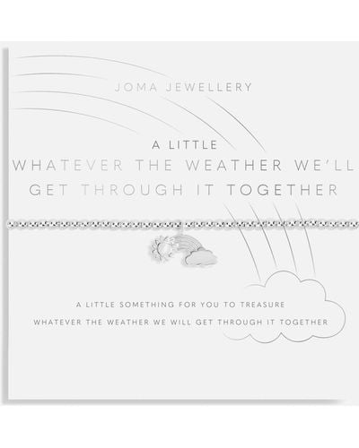 Joma Jewellery A Little Whatever The Weather Silver-tone Bracelet - White