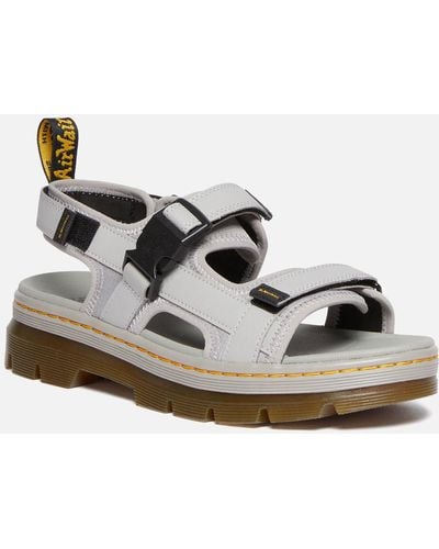 Dr. Martens Forster Ripstop, Webbing And Leather Sandals - White