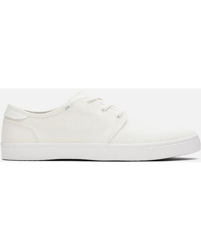 TOMS Carlo Canvas Court Shoes - White
