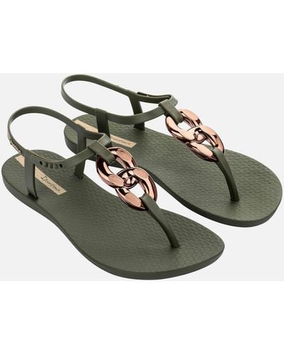 Ipanema Connect Toe Post Rubber Sandals - Green