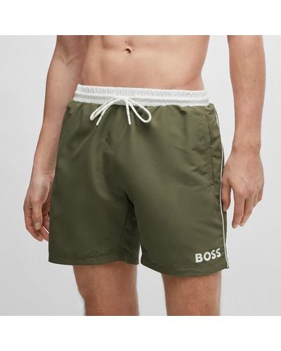 BOSS Starfish Shell Swimming Trunks - Green