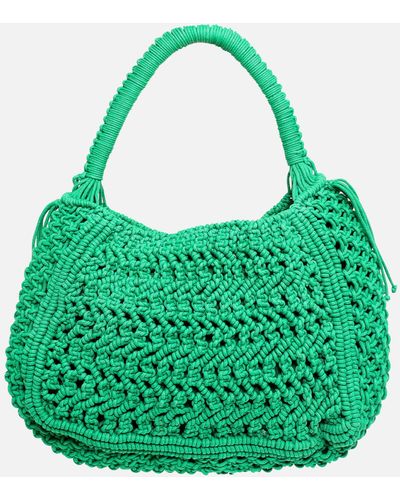 Hvisk Olympic Net Handbag - Green
