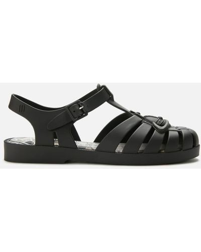 Melissa + Vivienne Westwood Anglomania Possession Flat Sandals - Black