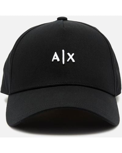 Armani Exchange Small Ax Logo Cap - Black