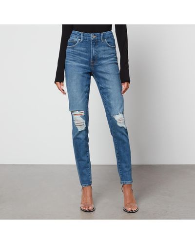 GOOD AMERICAN Good Legs Stretch-Denim Slim-Leg Jeans - Blue