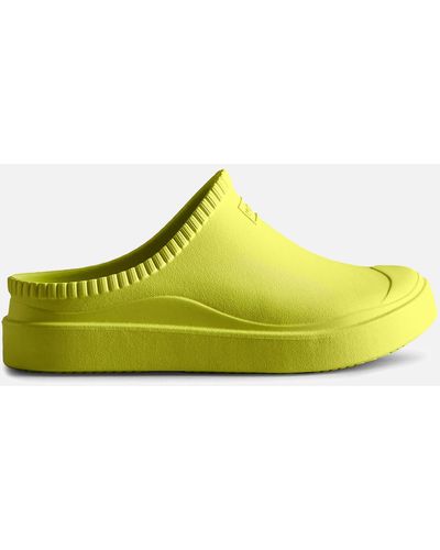 HUNTER In/out Bloom Rubber Clogs - Yellow