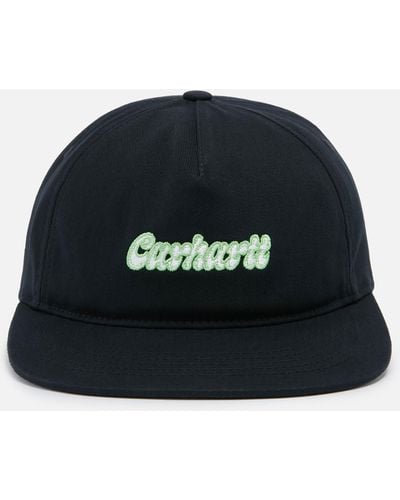 Carhartt Liquid Script Cotton-Canvas Baseball Cap - Schwarz