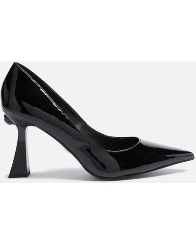 Kurt Geiger Patent Heeled Court Shoes - Black
