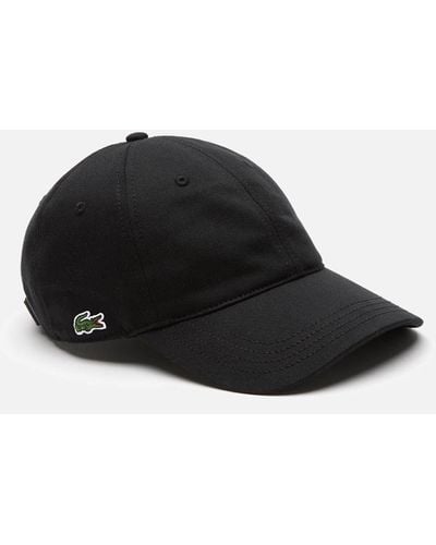 Lacoste Logo Cotton-twill Baseball Cap - Black
