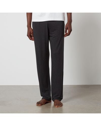 Emporio Armani Jersey Lounge Trousers - Black