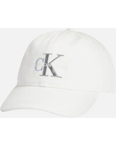 Calvin Klein Double Embroidery Cap - White