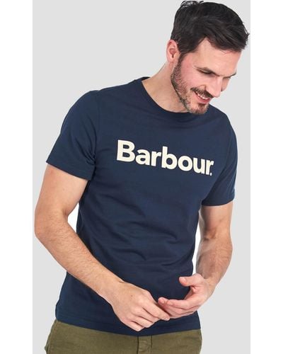 Barbour Logo T-shirt - Blue