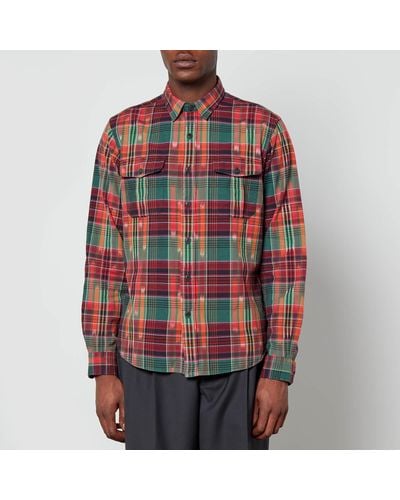 Polo Ralph Lauren Checked Cotton-Blend Shirt - Red