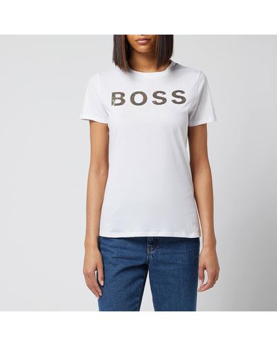 Women's BOSS by HUGO BOSS T-shirts from $75 | Lyst - Page 4
