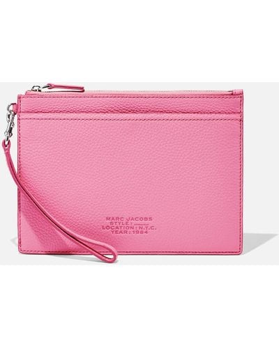 Marc Jacobs The Small Wristlet Leather - Pink