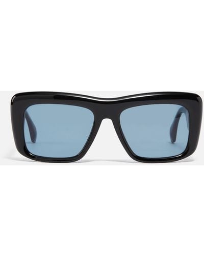 Vivienne Westwood Laurent Rectangle Frame Acetate Sunglasses - Blue