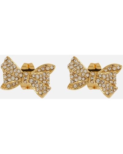 Ted Baker Barseta Gold-plated Bow Stud Earrings - Metallic