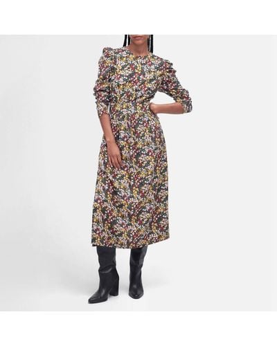 Barbour Silverdale Floral-print Midi Dress - Multicolor