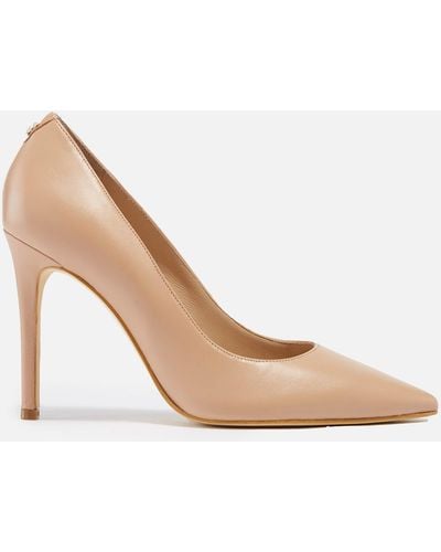 Guess Gavi Leather Heeled Pumps - Natur