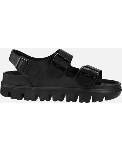 Birkenstock Papillio Milano Leather Chunky Sandals - Black