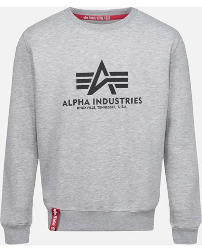 Alpha Industries Sweatshirt in Natural for Men | Lyst
