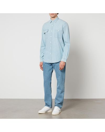 Polo Ralph Lauren Plaid Brushed Cotton Shirt - Blau