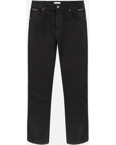 Wrangler Texas Straight Leg Cotton-blend Jeans - Black