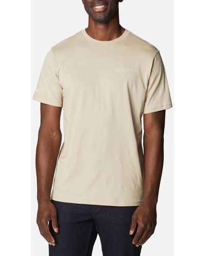 Columbia Seasonal Logo Organic Cotton T-Shirt - Natur