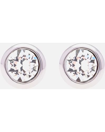 Ted Baker Sinaa Silver-plated Crystal Earrings - White