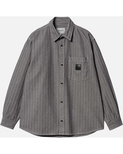 Carhartt Menard Herringbone Shirt Jacket - Grey