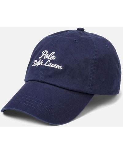 Polo Ralph Lauren Classic Embroidered Cotton-twill Sports Cap - Blue