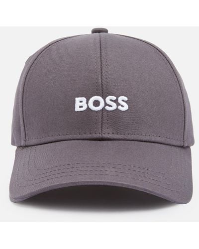 BOSS Zed Logo Cotton-twill Cap - Grey