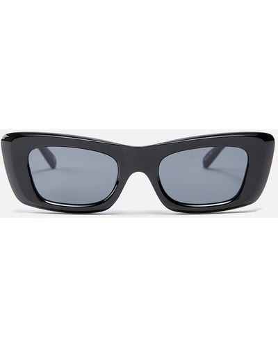Le Specs Dopamine Acetate Rectangular-frame Sunglasses - Blue