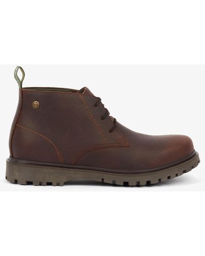 Barbour Cairngorm Waterproof Leather Chukka Boots - Brown