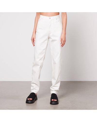 Calvin Klein High-rise Denim Mom Jeans - White