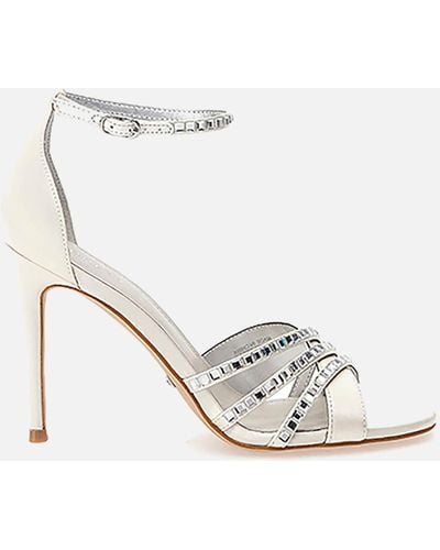 White Guess Heels for Women | Lyst