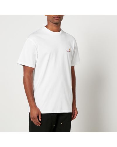 Carhartt American Script Cotton-Jersey T-Shirt - White
