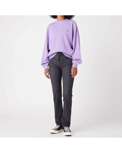 Wrangler Cotton-jersey Sweatshirt - Purple