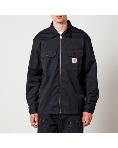 Carhartt Craft Zip Cotton-Blend Twill Shirt-Jacket - Black