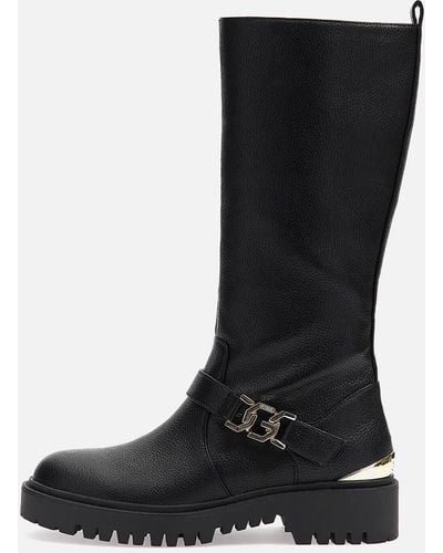 Black Guess Boots for Women | Lyst
