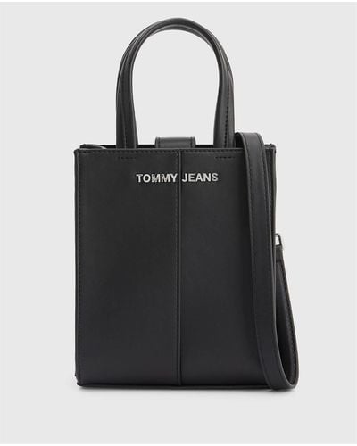 Tommy Hilfiger Femme Faux Leather Cross-body Bag - Black