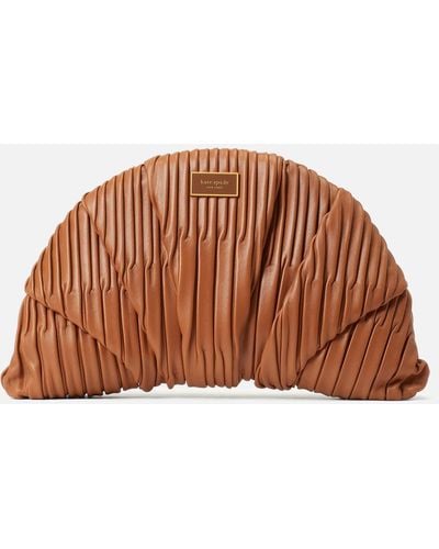 Kate Spade Patisserie Croissant Leather Bag - Brown